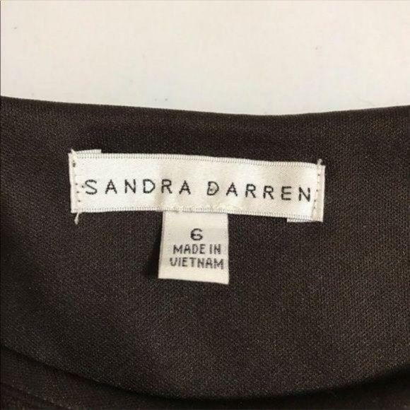 Sandra Darren Brown 6 Paisley Print Shift Dress - Picture 9 of 9